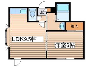 パレス３８の物件間取画像